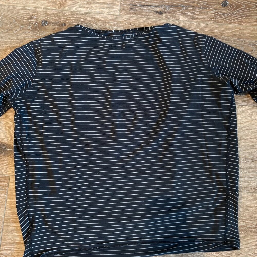 Lululemon Dark Stripe Long Sleeve Tee